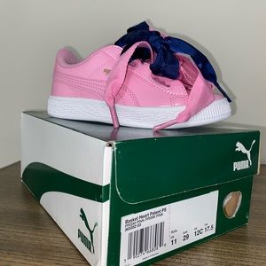 Puma Basket Heart Patent Kids Sneakers